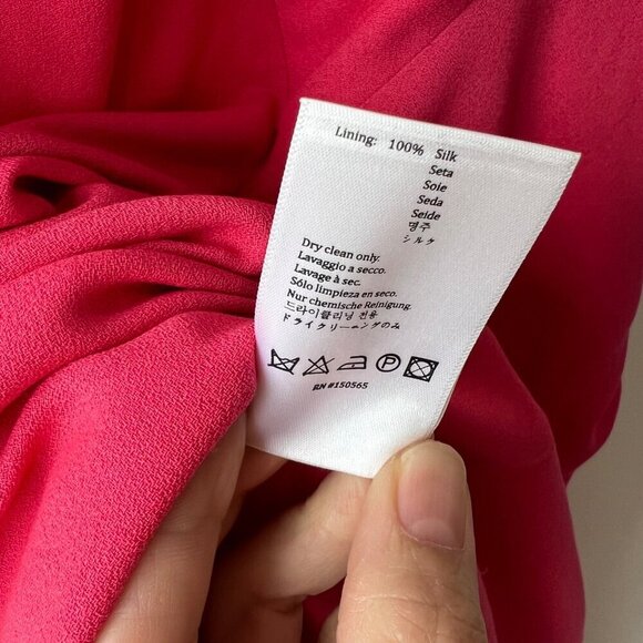 Sies Marjan Paloma draped crepe midi dress, pink, Size 2 - Picture 14 of 14